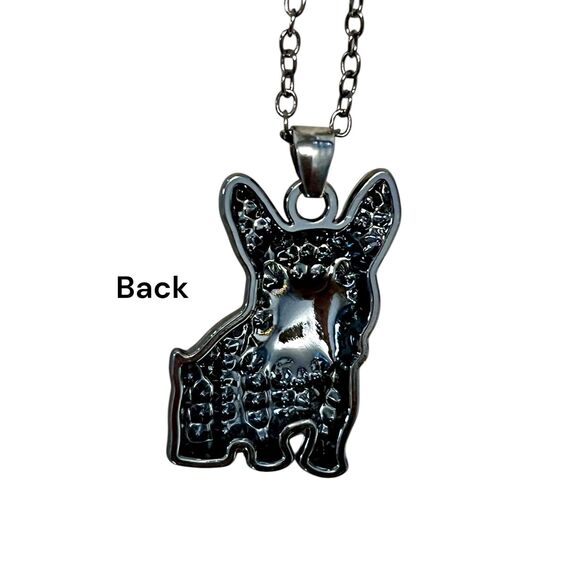 Black French Bulldog Pendant Necklace - Picture 4 of 4